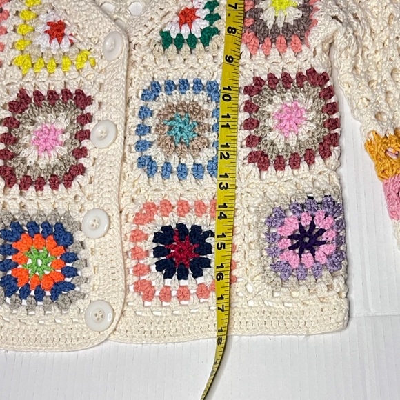 Colorful Granny Square Cardigan - Picture 8 of 10